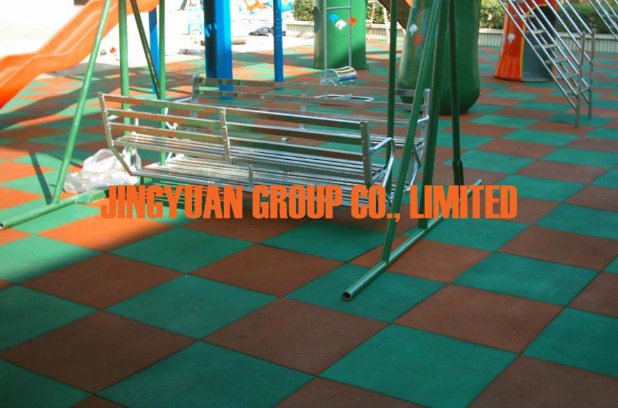 Rubber Floor Tiles Used In Park Used Tire Recycling