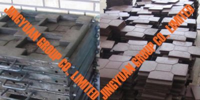 Cross-Shaped Interlocking Rubber Floor Molding Molds