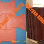 200X160mm I-Shaped Interlocking Rubber Floor Tile Molding Mold(9 Cavities Per Female Mold)