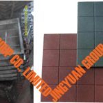 500X500mm Faux 16-Block Rubber Floor Tile Molding Mold(1 Cavity Per Female Mold)