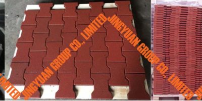 I-Shaped Interlocking Rubber Paver Molds(6-Cavity)