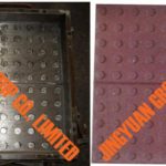 500X500mm Round Dot Surface Square Rubber Floor Tile Molding Mold(1 Cavity Per Female Mold)