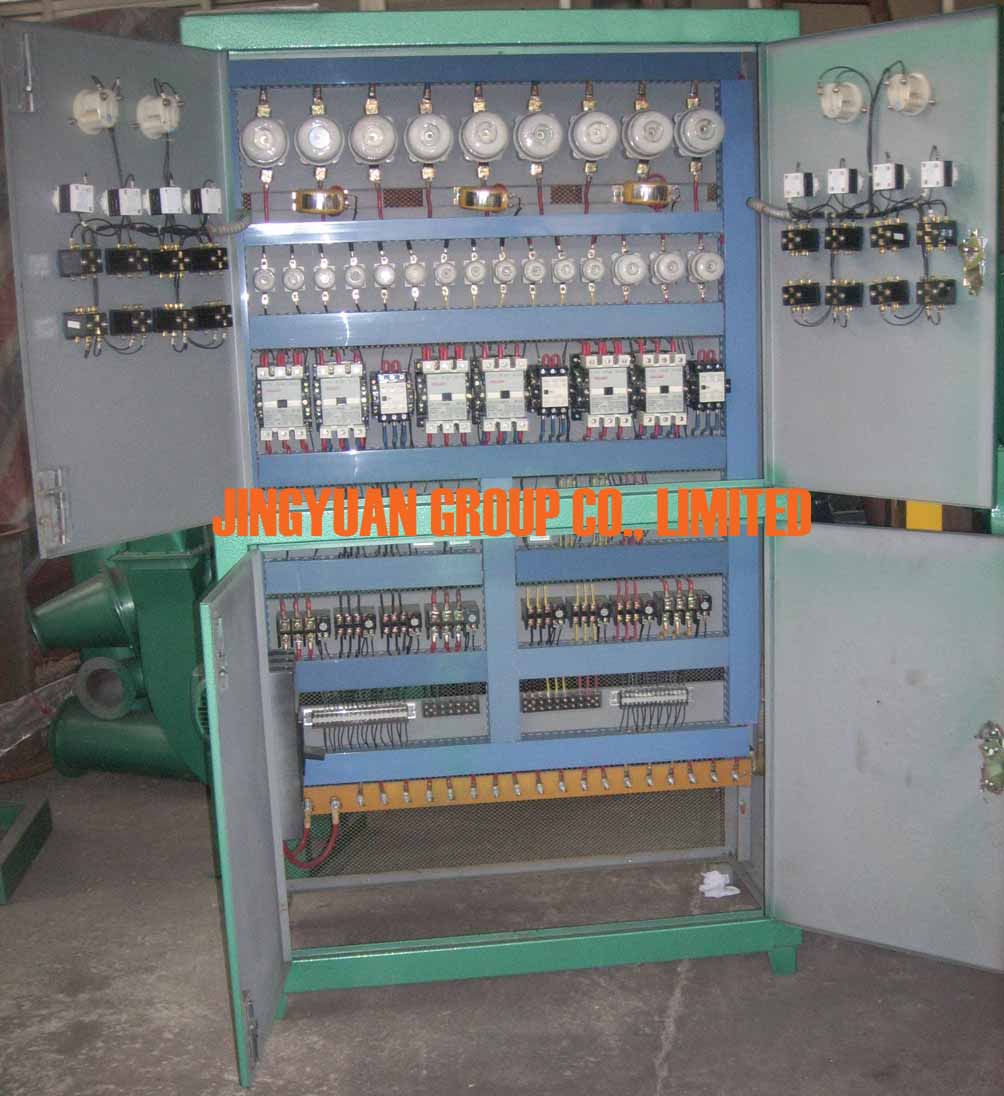 Rubber Grinding Machine Control Panel Inside View