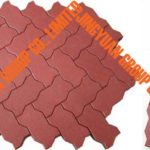 220X110mm Toothed Rubber Brick Mold(8 Cavities Per Female Mold)