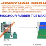 100-150Kgs Per Hour Rubber Floor Tiles Molding Plant