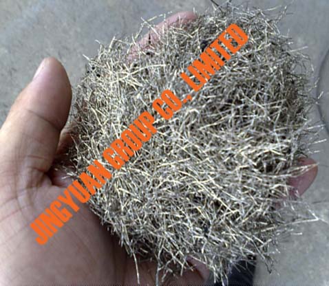 Hair-Shaped Tire Steel Wire(Recycled Tire Products of this plant)