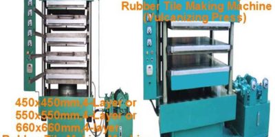 Vulcanizing Press(Rubber Tile Making Machine) With Manual Female Mold Changing System