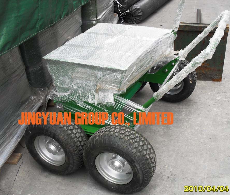 JYZS-150 Artificial Grass Rubber Granule Injection Machine before shipment to our Customer