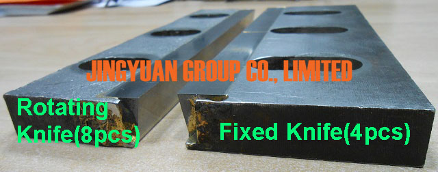 Rotation Knife and Fixed Knife of JYLS-500 Rubber Granulator