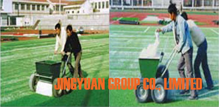 Using Photo of JYZS-150 Artificial Grass Sand Injection Machine