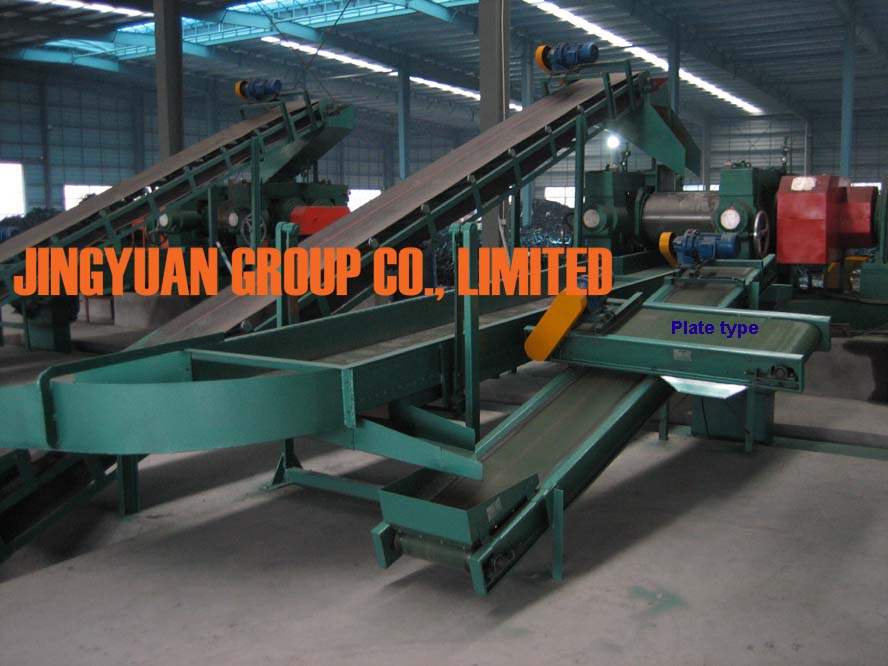 Installed one JYCX-400 Plate Type Magnetic Separator Above Belt Conveyor