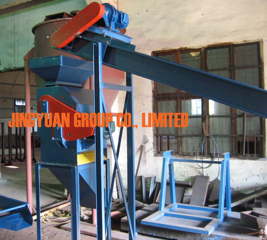 One Belt Conveyor Feed one JYCX-202 Double Core Magnetic Separator