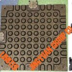 500x500mm Round Dot Back Interlocking Rubber Tile Mold